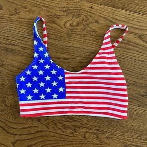 xhilaration American flag bikini top